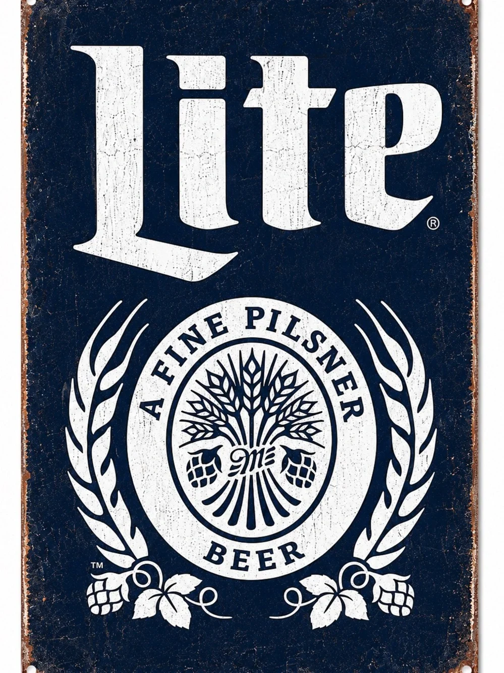 NEW Lite A Fine Pilsner Beer Metal Sign